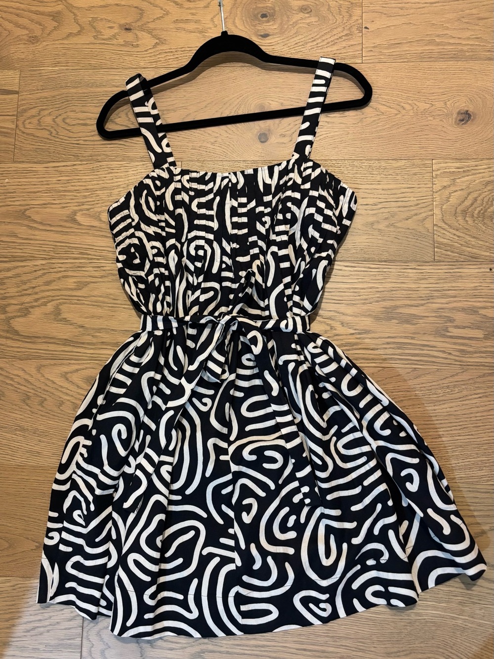 Banana Republic Black and White Abstract Print Mini Dress